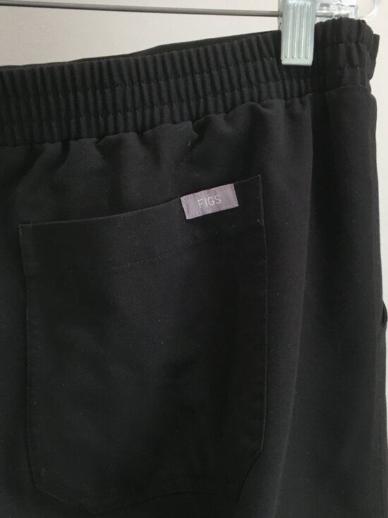 FIGS Black YOLA High Rise Skinny Fit Straight Leg Medical Hospital Scrubs Pant - Picture 9 of 11